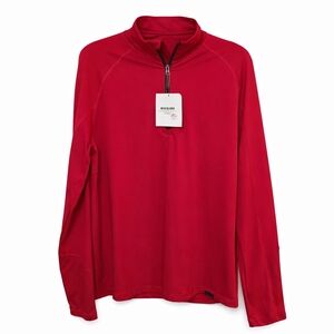 Obermeyer Men’s 3/4 Zip Sweater – M, Red, BNWT